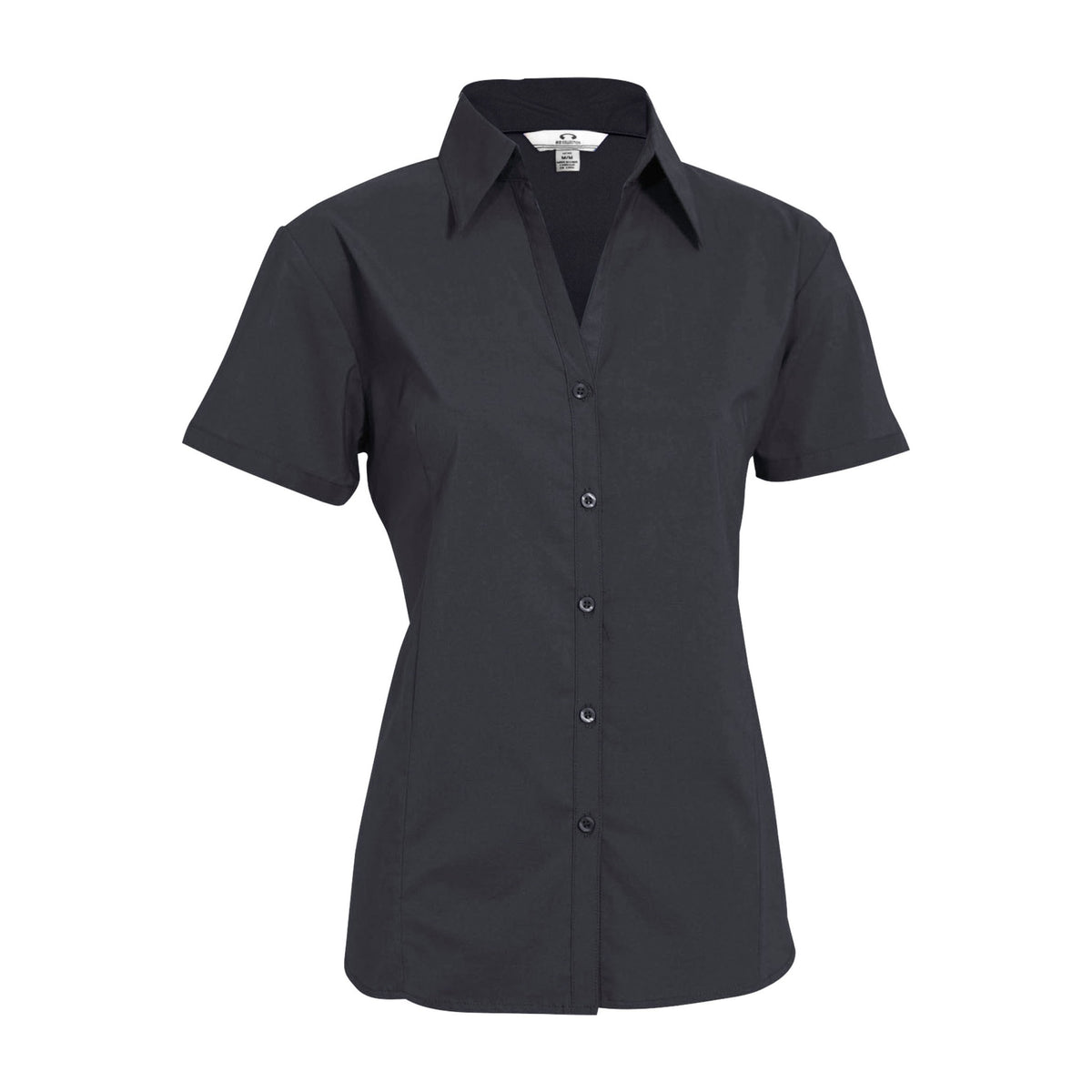 Biz Metro Womens Short Sleeve Shirt LB7301 in Charcoal