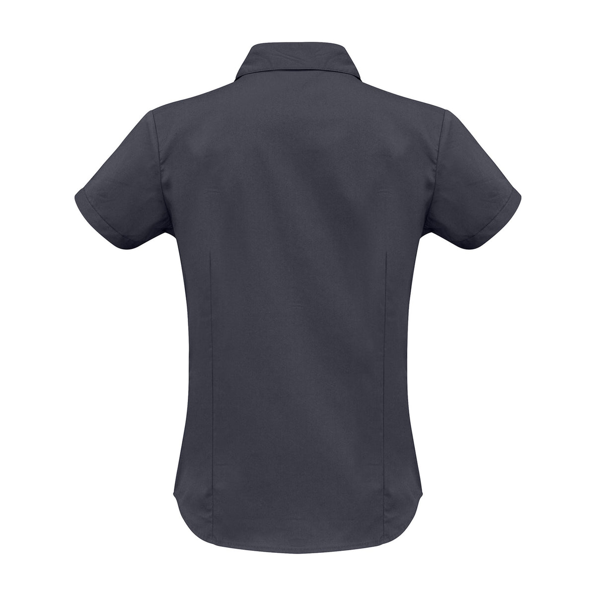 Biz Metro Womens Short Sleeve Shirt LB7301 in Charcoal, view 2