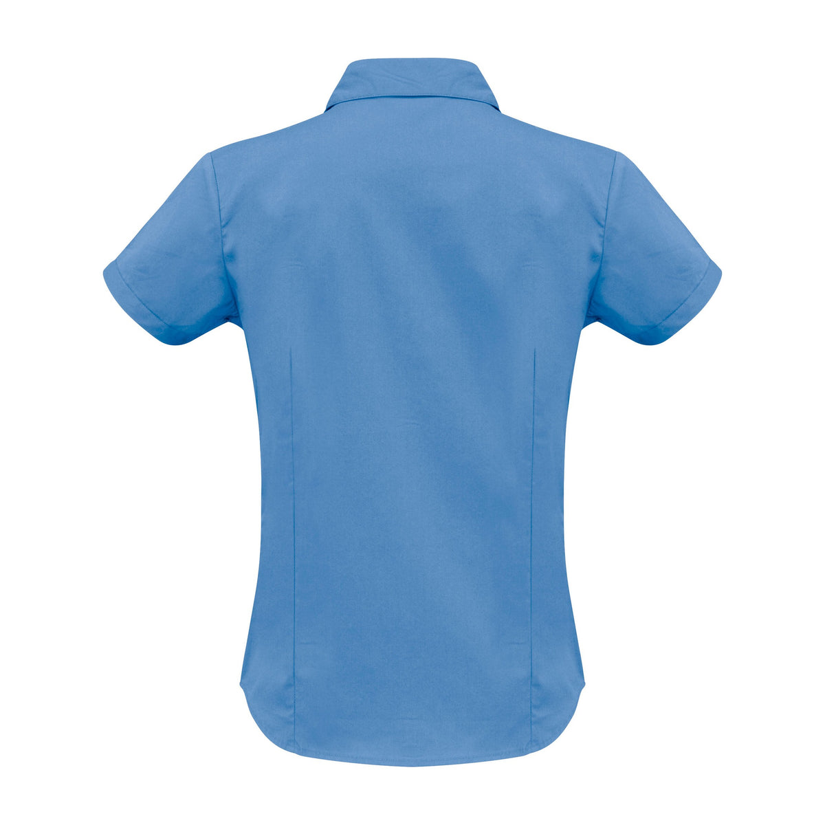 Biz Metro Womens Short Sleeve Shirt LB7301 in Mid Blue, view 2