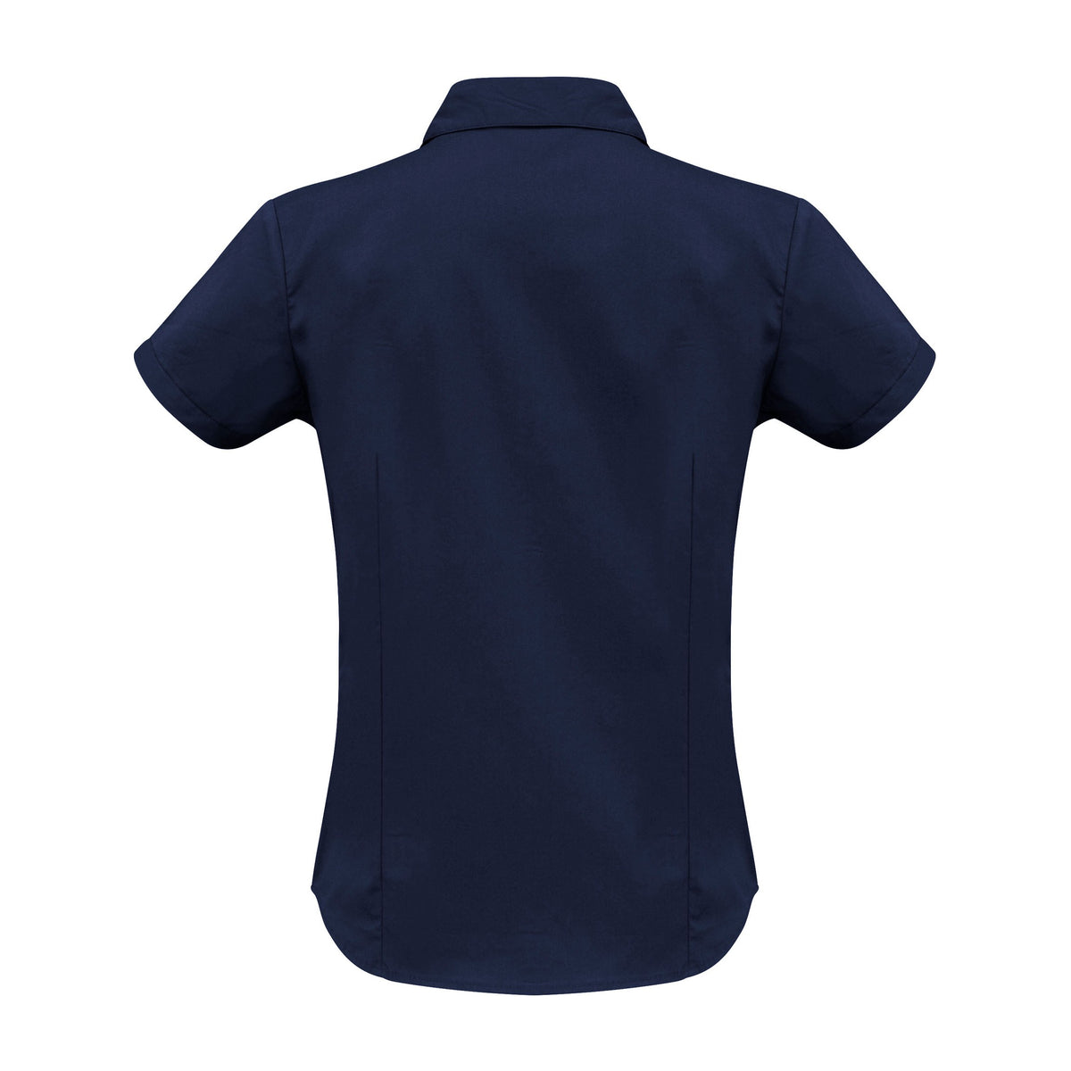 Biz Metro Womens Short Sleeve Shirt LB7301 in Navy, view 2