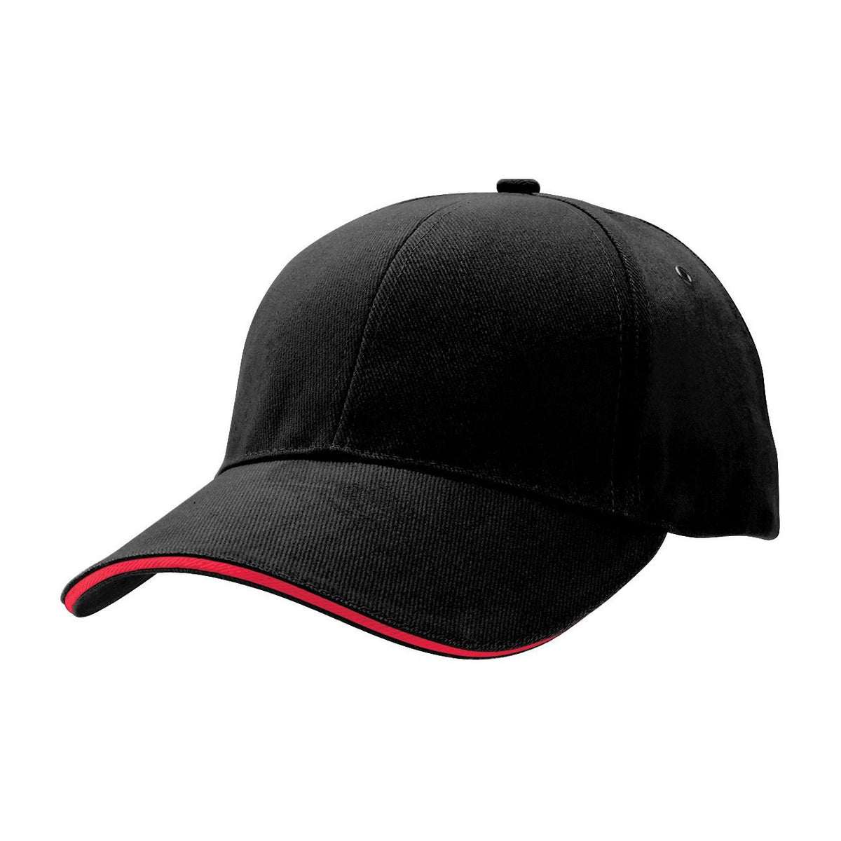 Legend Life Sandwich Peak Cap 4289 in Black/Red