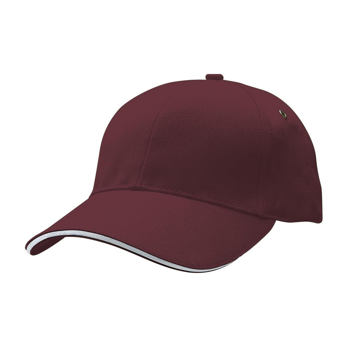 Legend Life Sandwich Peak Cap 4289 in Maroon/White