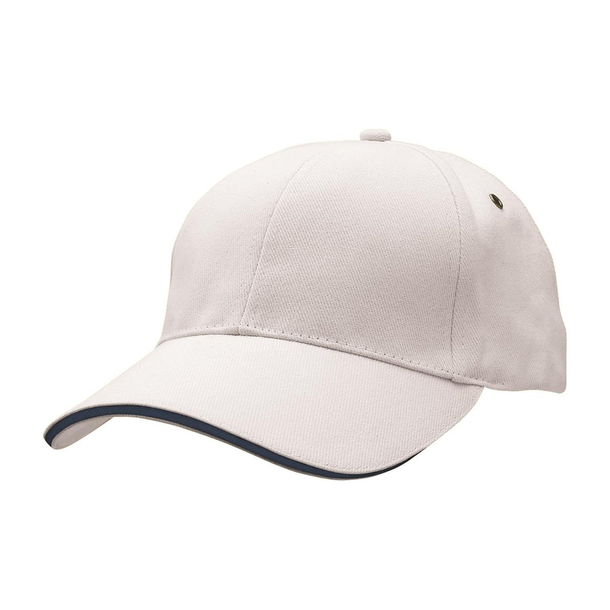 Legend Life Sandwich Peak Cap 4289 in White/Navy