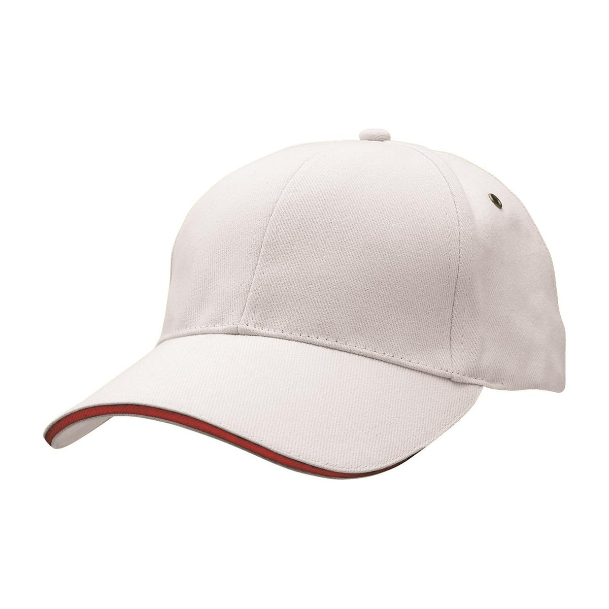Legend Life Sandwich Peak Cap 4289 in White/Red
