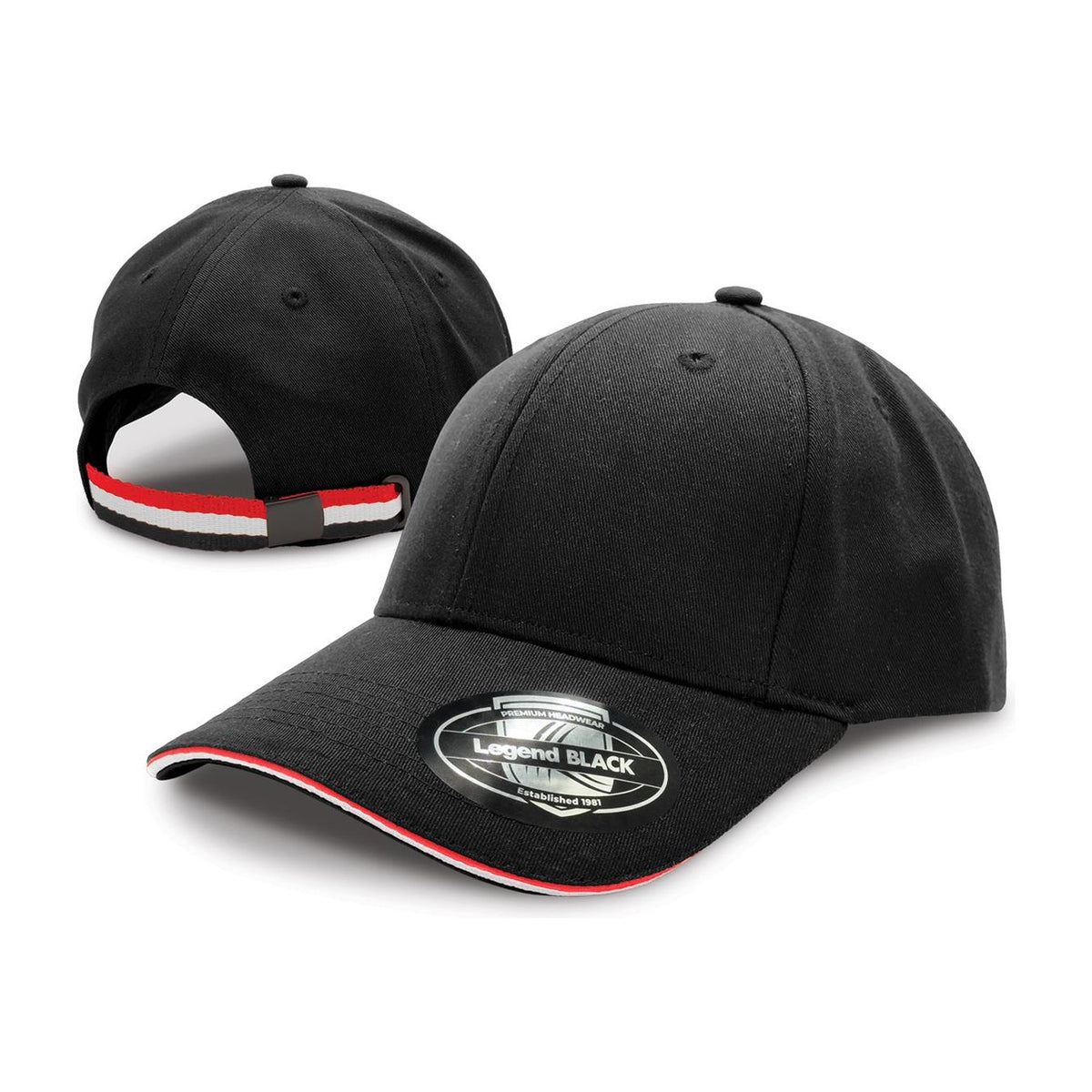 Legend Life San Marino Cap 7033 in Black/Red/White
