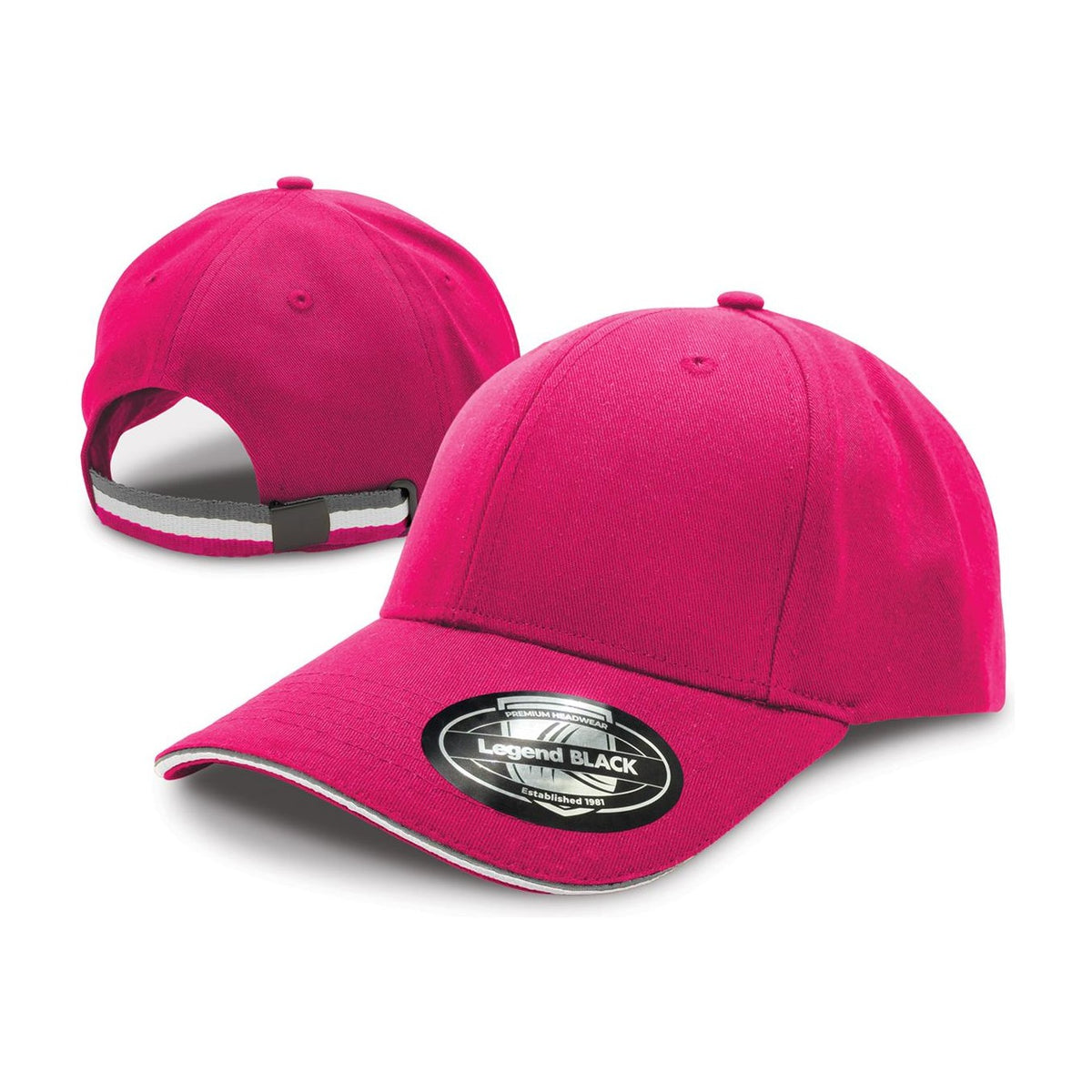 Legend Life San Marino Cap 7033 in Hot Pink/Grey/White