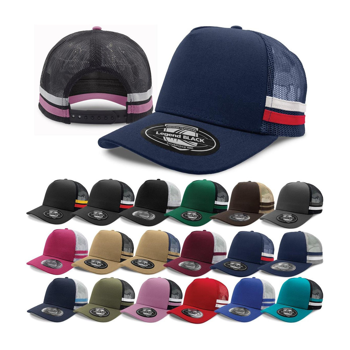 Legend Life Striped Trucker 7050, view 2
