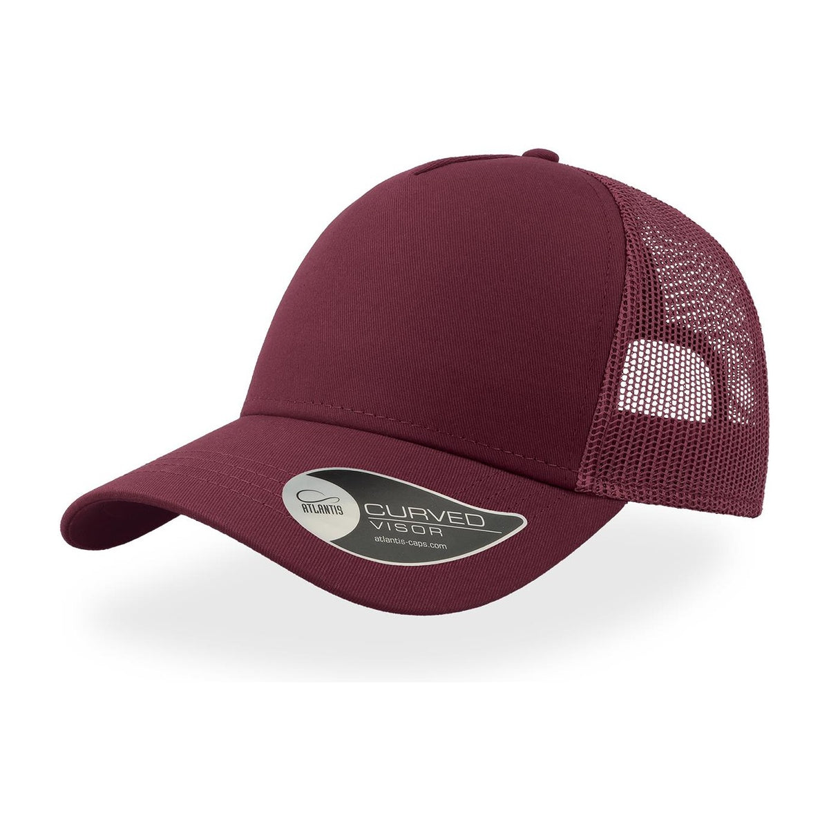 Legend Life Rapper Cotton Trucker Cap A2650 in Burgundy/Burgundy