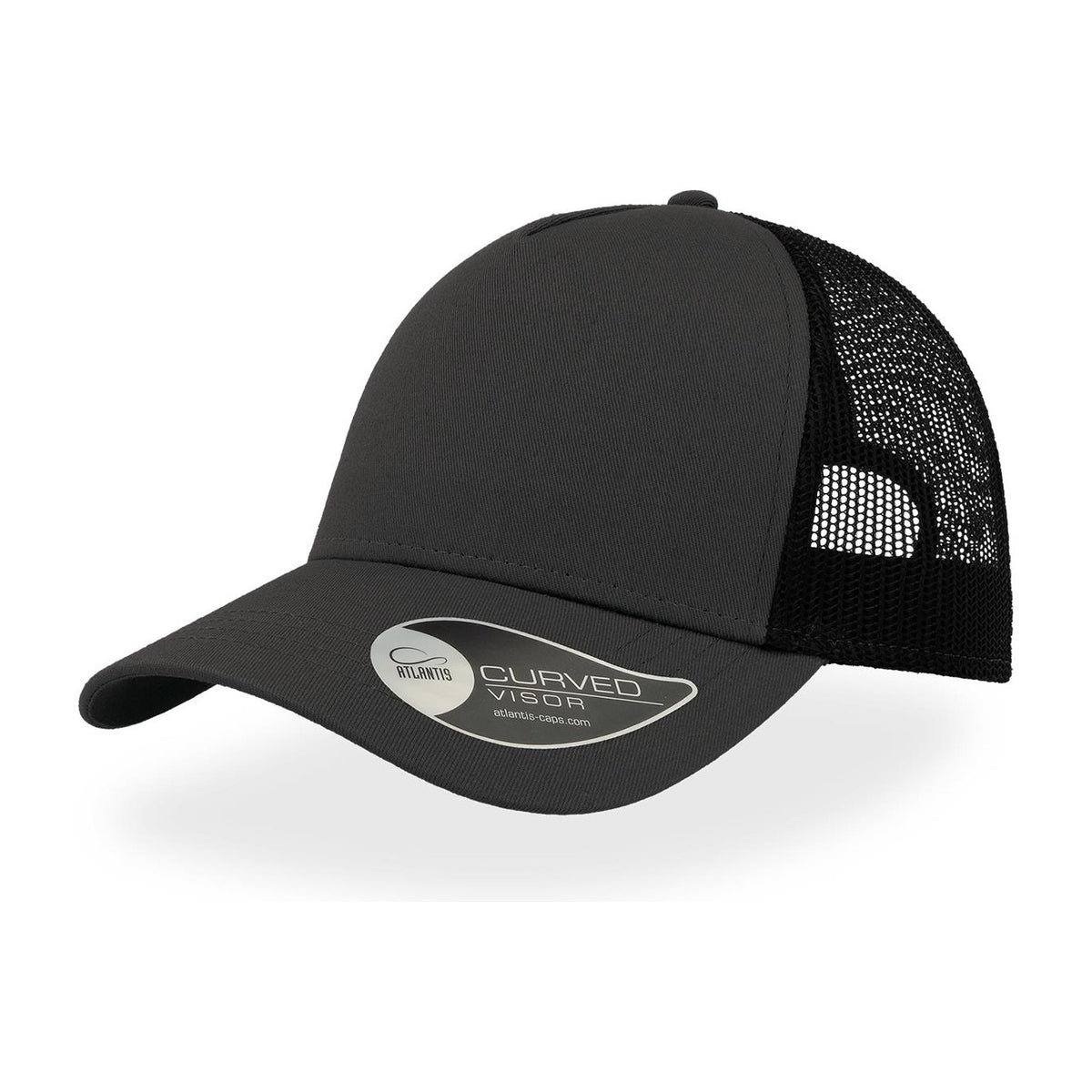 Legend Life Rapper Cotton Trucker Cap A2650 in Dark Grey/Black