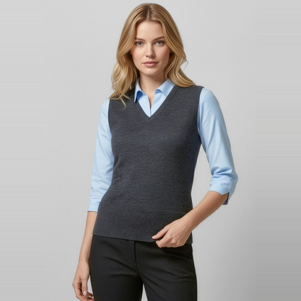 Biz Milano Womens Vest LV619L, worn by model