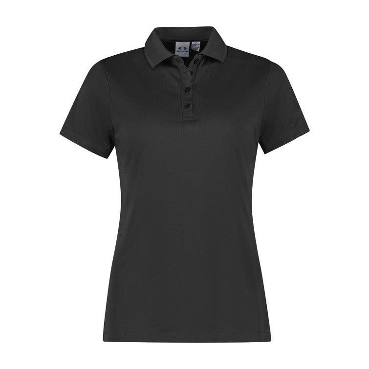 Biz Action Womens Short Sleeve Polo P206LS in Grey