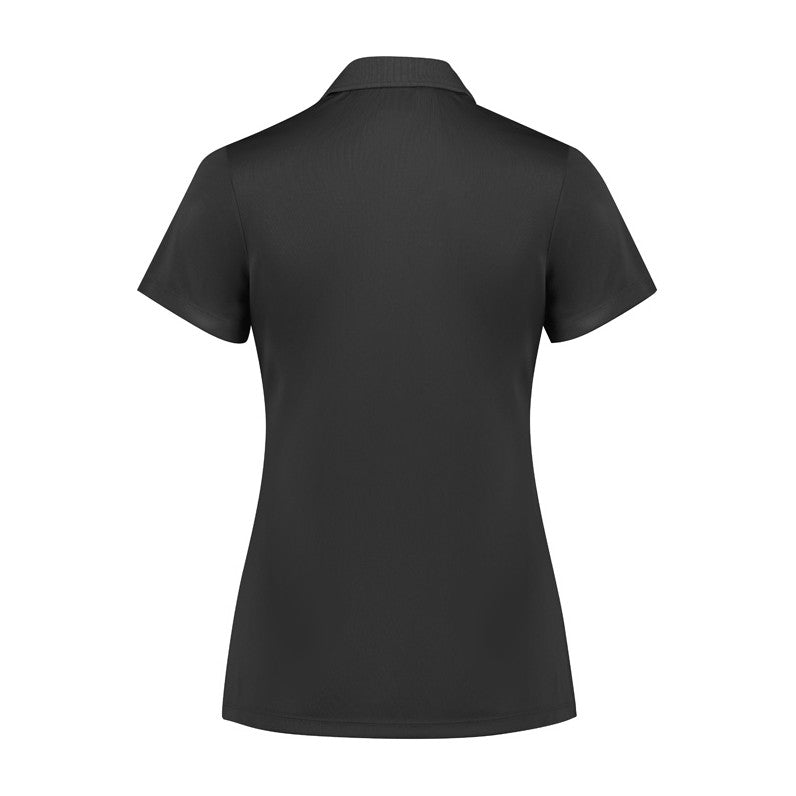 Biz Action Womens Short Sleeve Polo P206LS in Grey, view 2