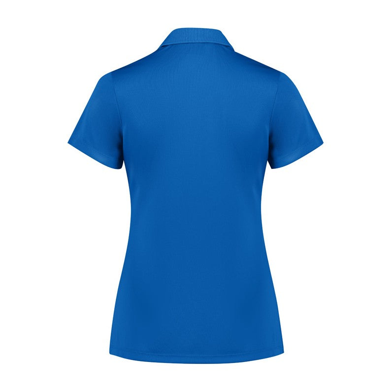 Biz Action Womens Short Sleeve Polo P206LS in Royal, view 2