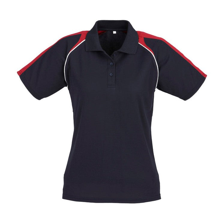 Biz Womens Triton Polo P225LS in Navy/Red