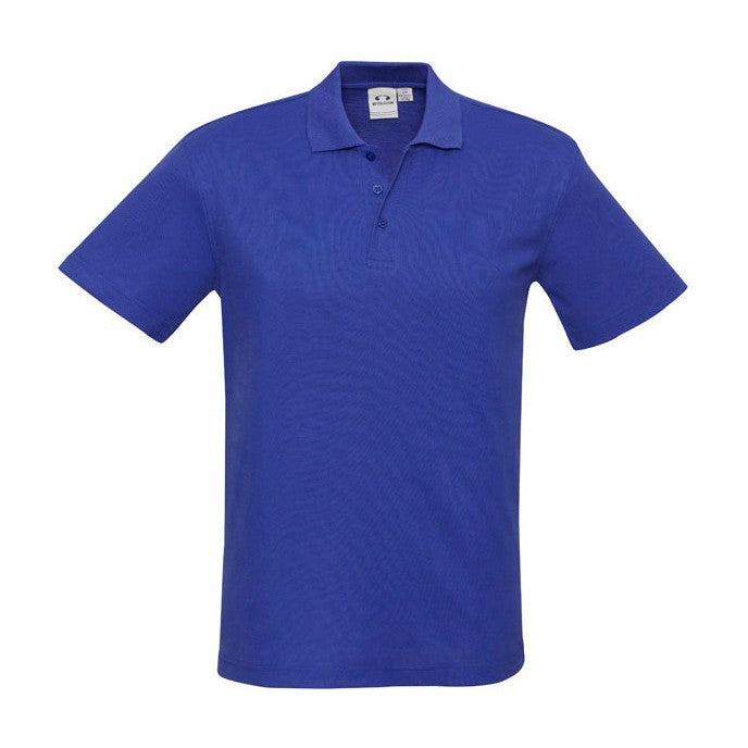 Biz Mens Crew Polo P400MS in Royal