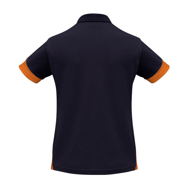 Biz Womens Talon Polo P401LS in Navy/Orange