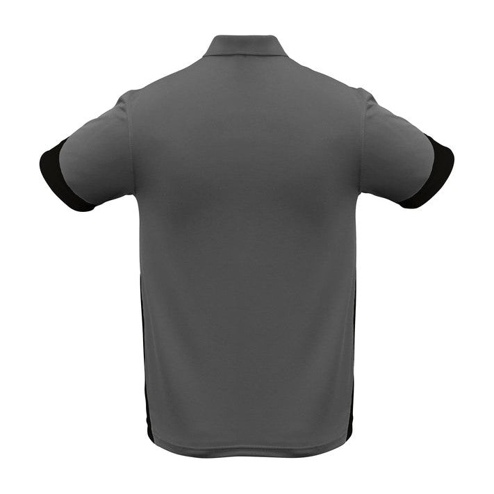 Biz Mens Talon Polo P401MS in Ash/Black