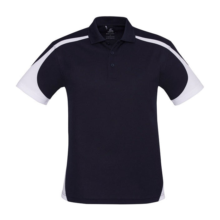 Biz Mens Talon Polo P401MS in Navy/White