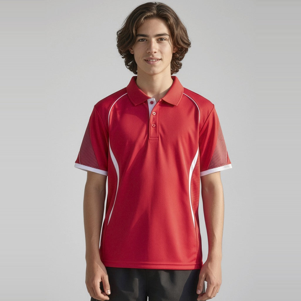 Biz Razor Kids Short Sleeve Polo P405KS, worn by model
