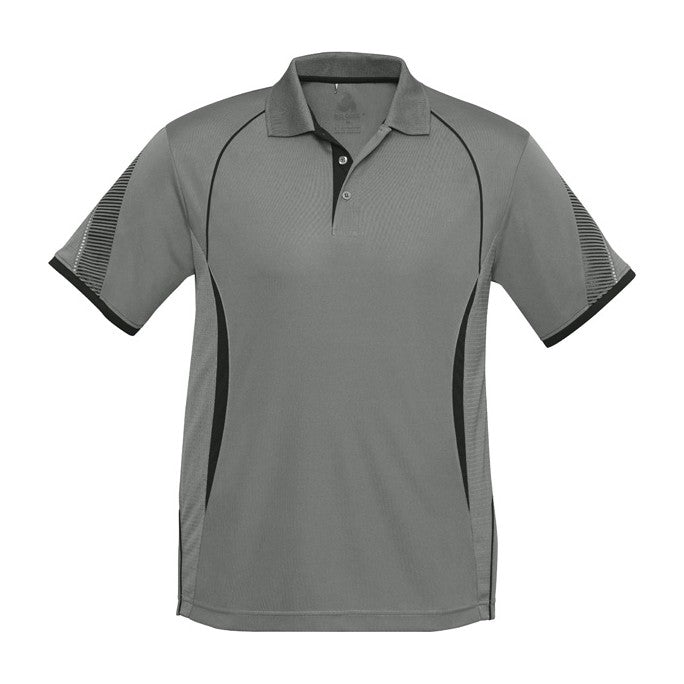 Biz Razor Kids Short Sleeve Polo P405KS in Ash/Black