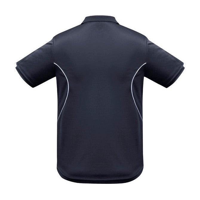 Biz Mens Razor Polo P405MS in Navy/White