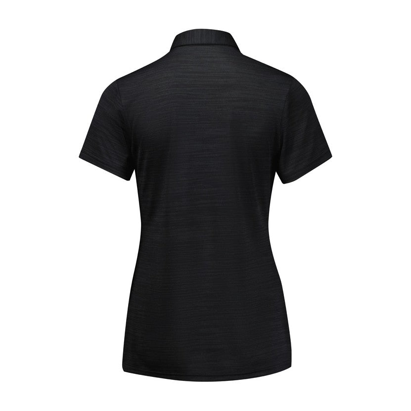 Biz Orbit Womens Short Sleeve Polo P410LS in Black, view 2