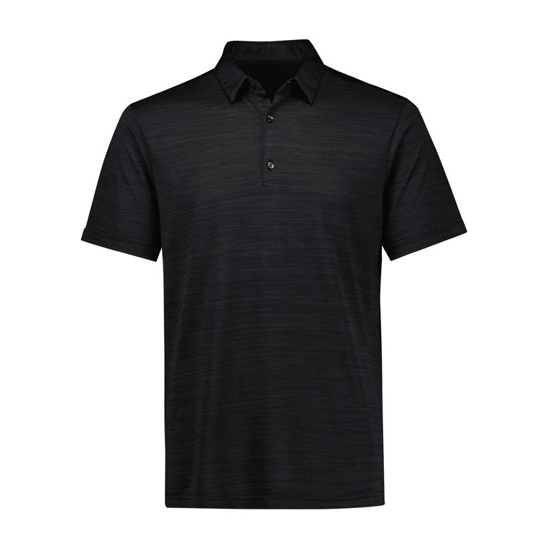 Biz Orbit Mens Short Sleeve Polo P410MS in Black
