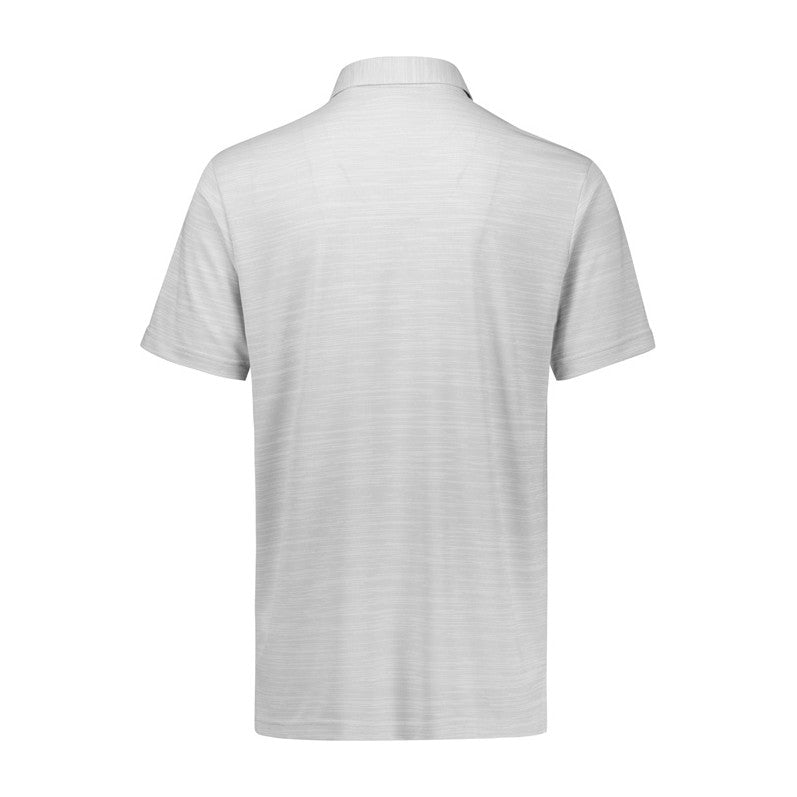 Biz Orbit Mens Short Sleeve Polo P410MS in Silver, view 2