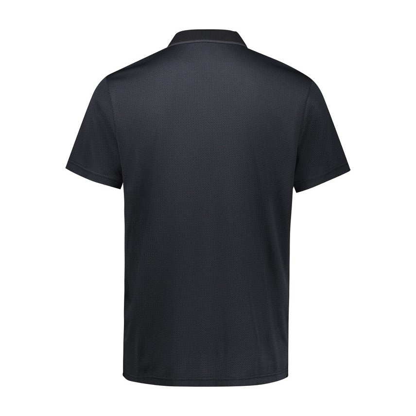 Biz Echo Mens Short Sleeve Polo P412MS in Black Graphite, view 2