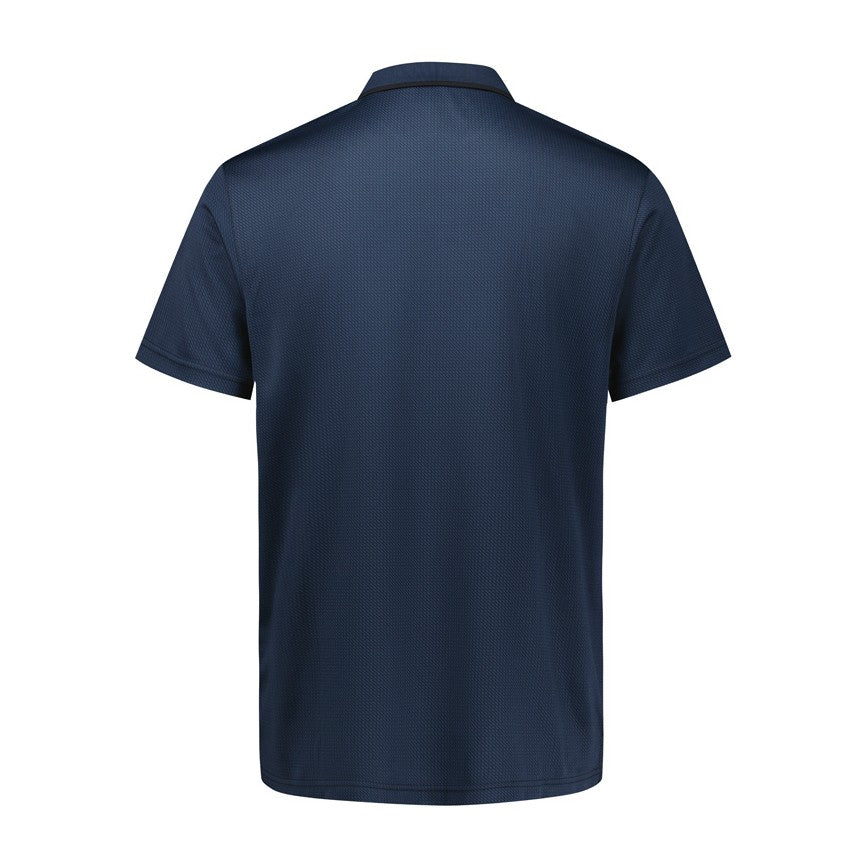Biz Echo Mens Short Sleeve Polo P412MS in Carbon Blue, view 2