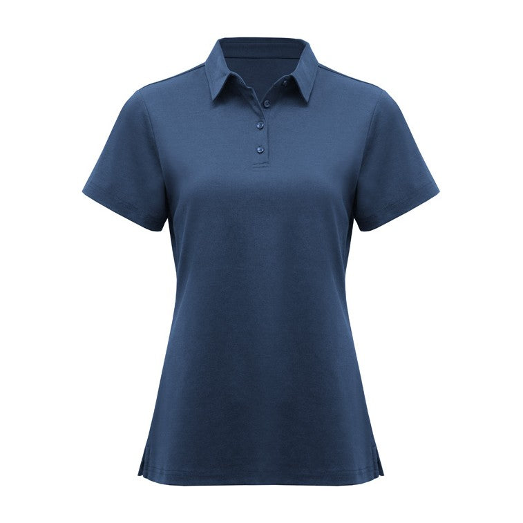 Biz Lotus Womens Short Sleeve Polo P515LS in Mineral Blue