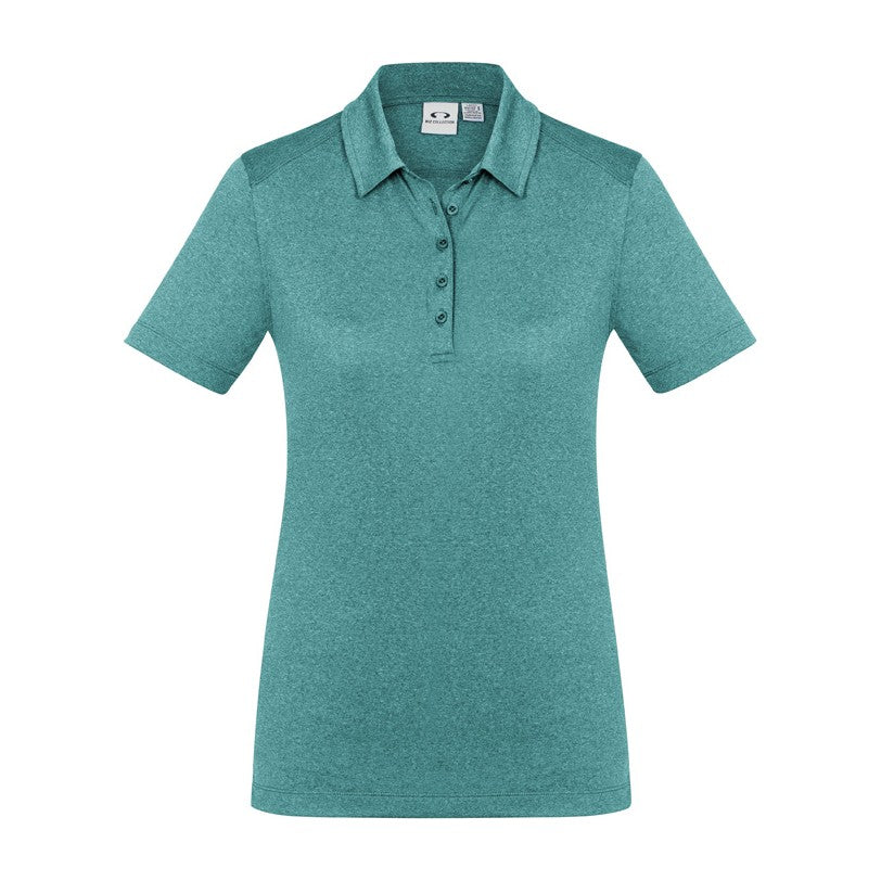 Biz Aero Womens Short Sleeve Polo P815LS in Teal