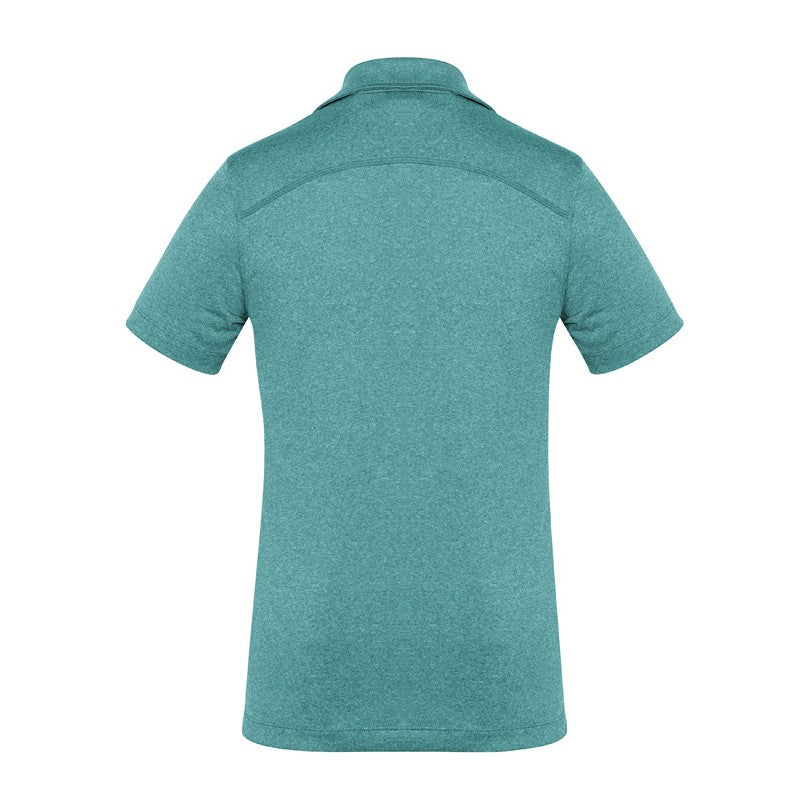 Biz Aero Womens Short Sleeve Polo P815LS in Teal, view 2