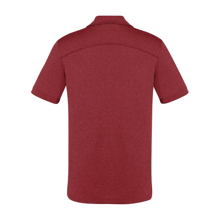 Biz Aero Mens Short Sleeve Polo P815MS in Red, view 2