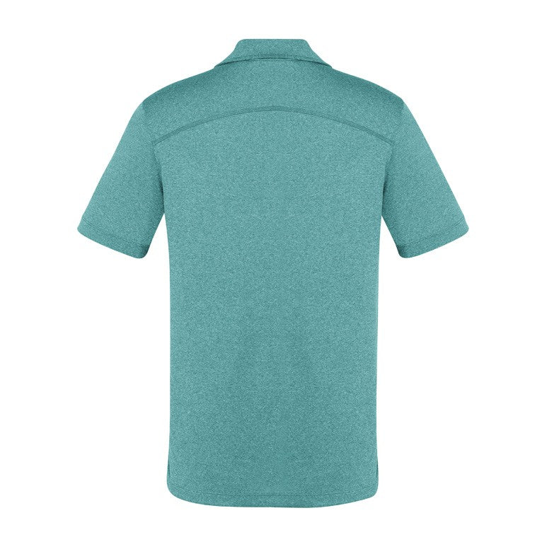 Biz Aero Mens Short Sleeve Polo P815MS in Teal, view 2