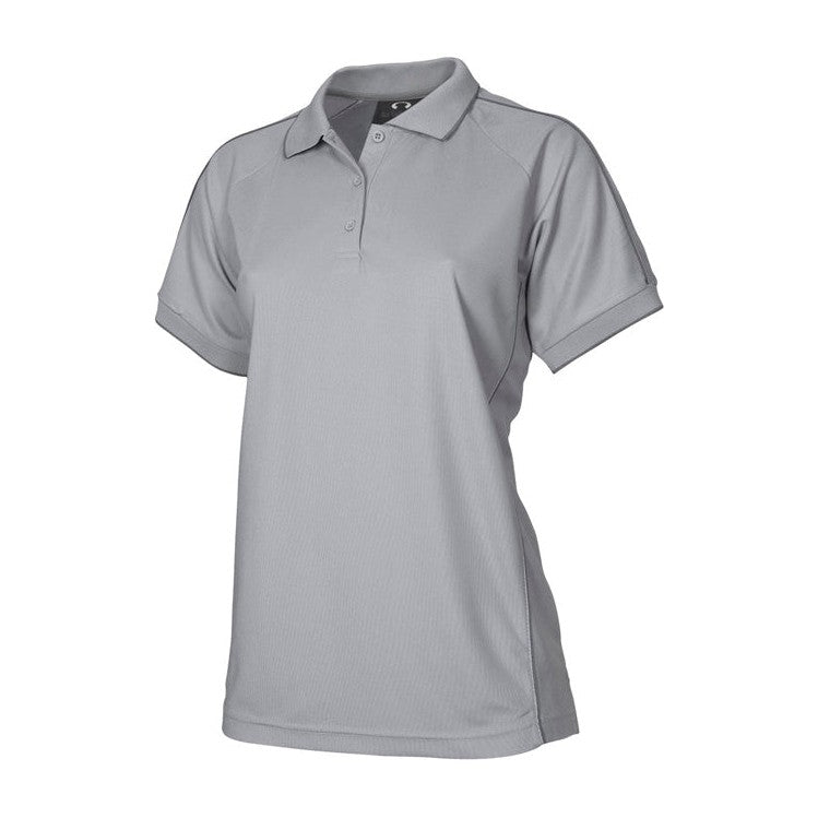 Biz Womens Resort Polo P9925 in Grey/Charcoal