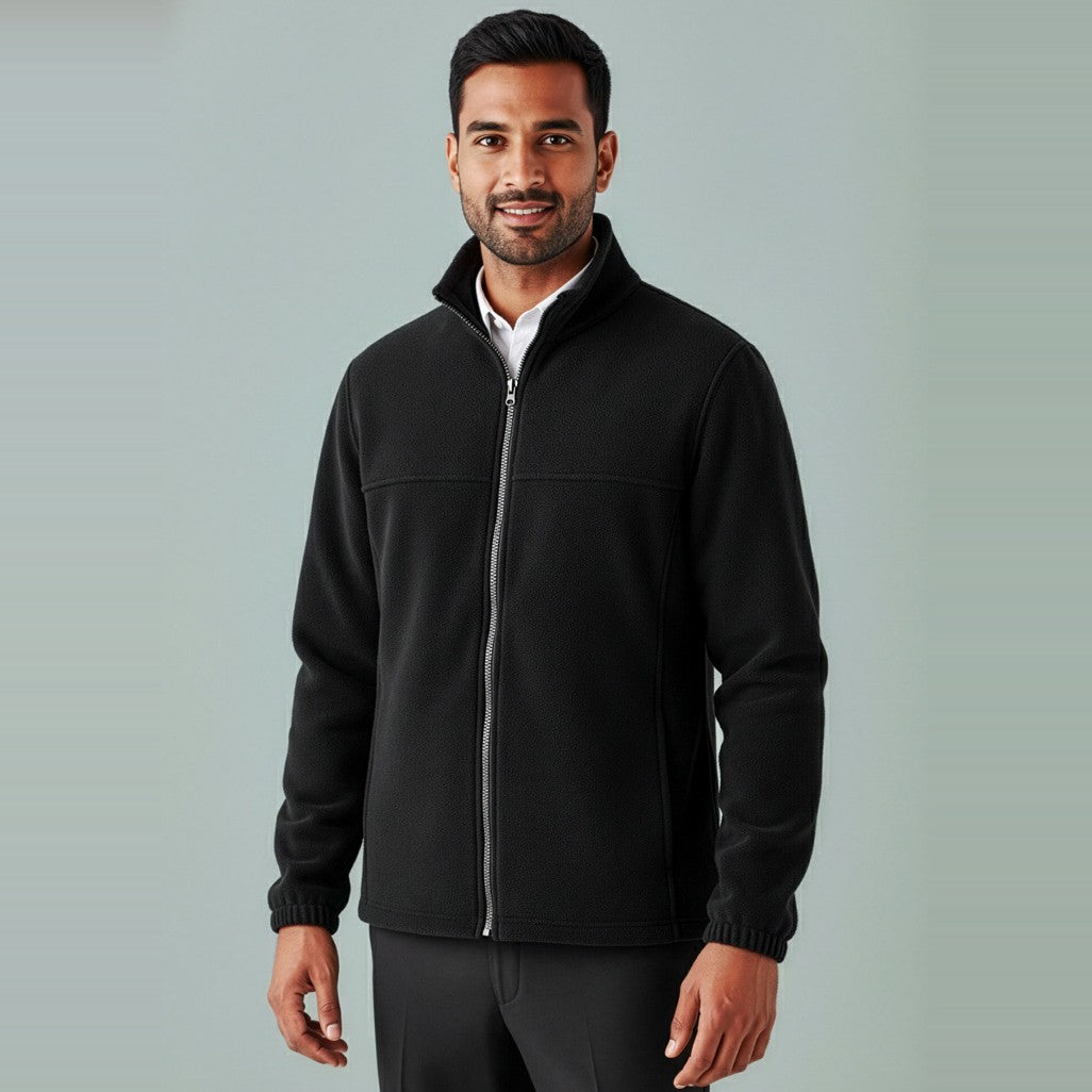 Biz Plain Mens Jacket PF630 in Black, worn by model