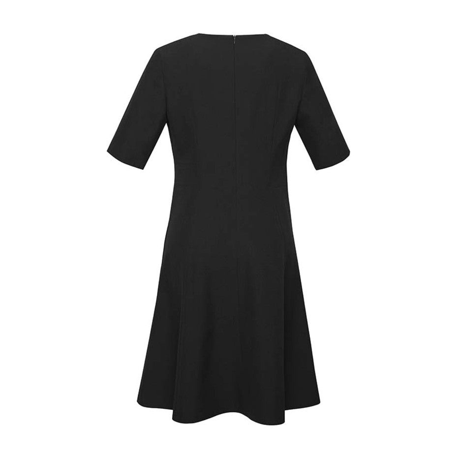 Biz Corporates Siena Womens Extended Short Sleeve Dress RD974L in Slate