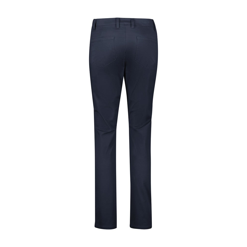 Biz Corporates Traveller Womens Slim Leg Stretch Chino Pant RGP263L in Navy, view 2