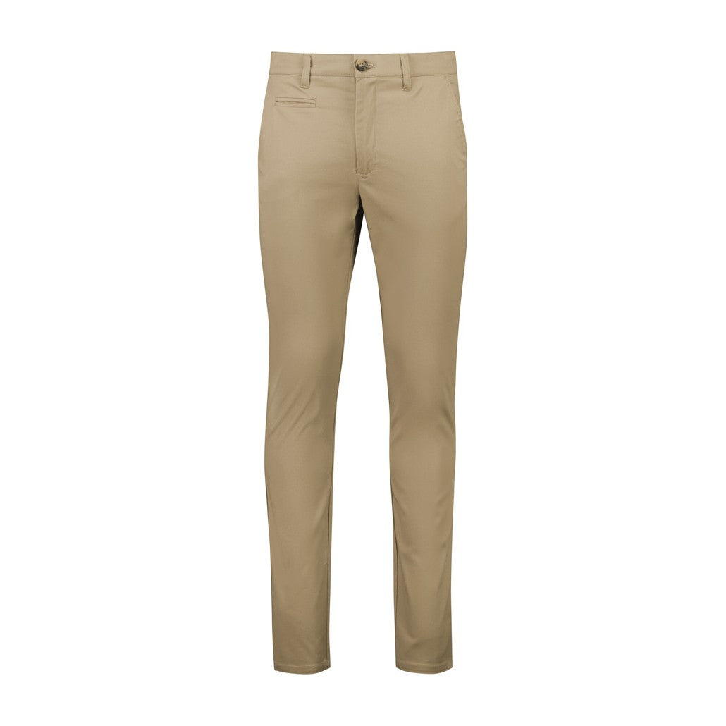 Biz Corporates Traveller Mens Tapered Stretch Chino Pant RGP263M in Desert