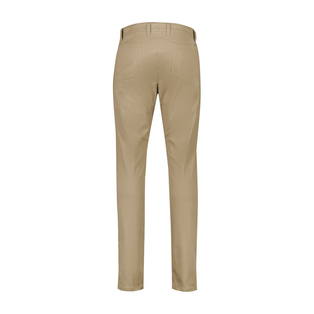 Biz Corporates Traveller Mens Tapered Stretch Chino Pant RGP263M in Desert, view 2