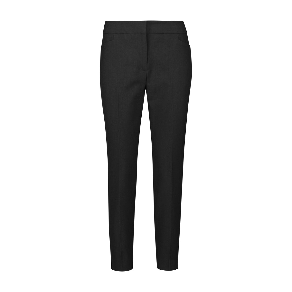 Biz Corporates Siena Womens 7/8 Mid-waist Slim Leg Pant RGP308L in Black