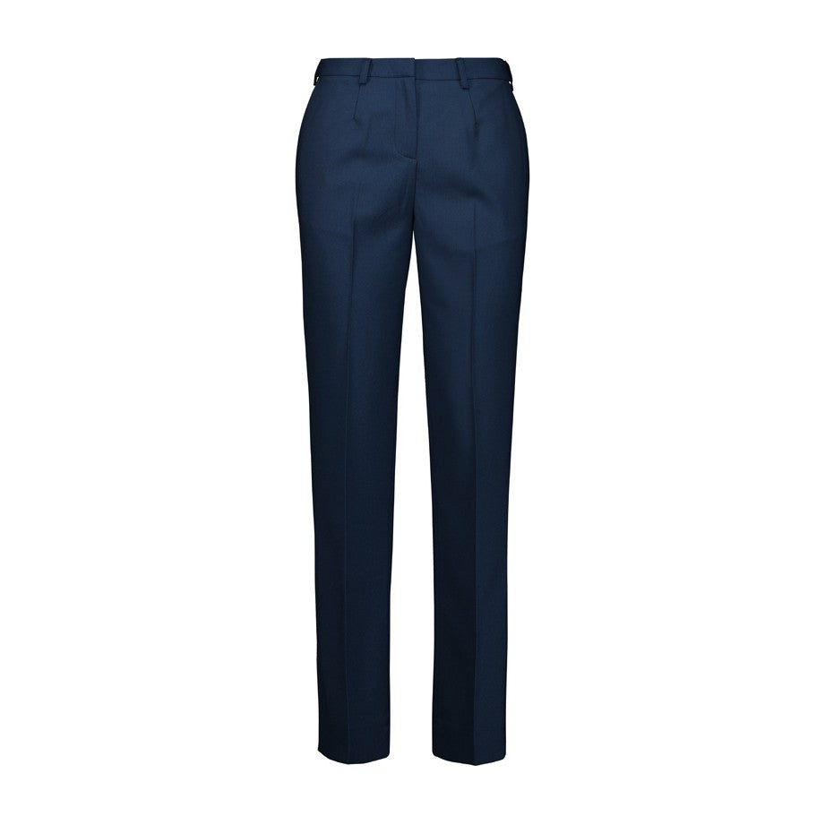 Biz Corporates Renew Womens Tapered Adjustable Waist Pant RGP404L in Navy Dusk