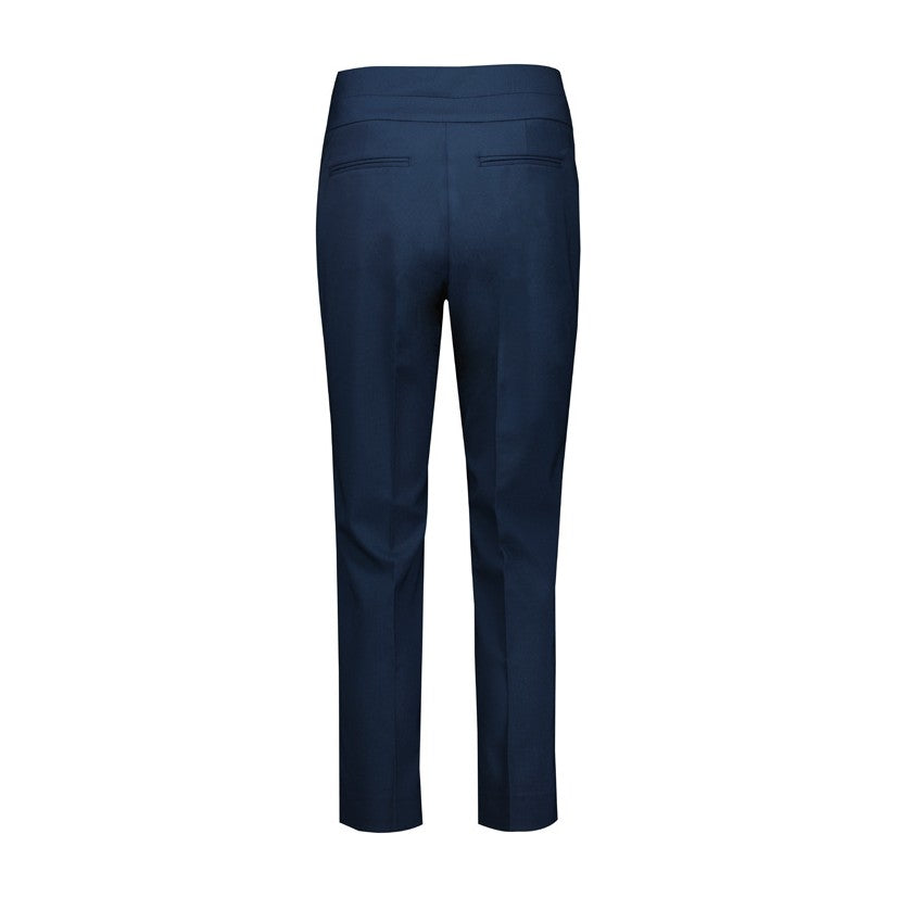 Biz Corporates Renew Womens 7/8 Mid-Waist Slim Leg Pant RGP406L in Navy Dusk