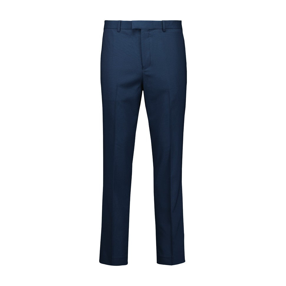 Biz Corporates Renew Mens Slim Fit Flat Front Pant RGP407M in Navy Dusk