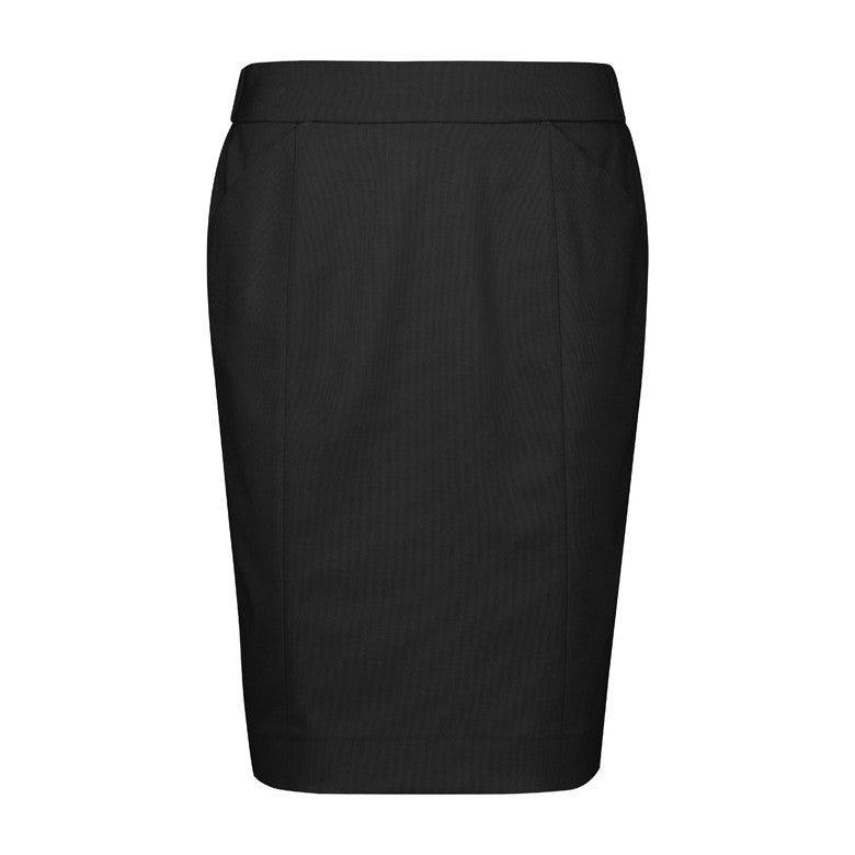 Biz Corporates Renew Womens Functional Pencil Skirt RGS403L in Pencil Black
