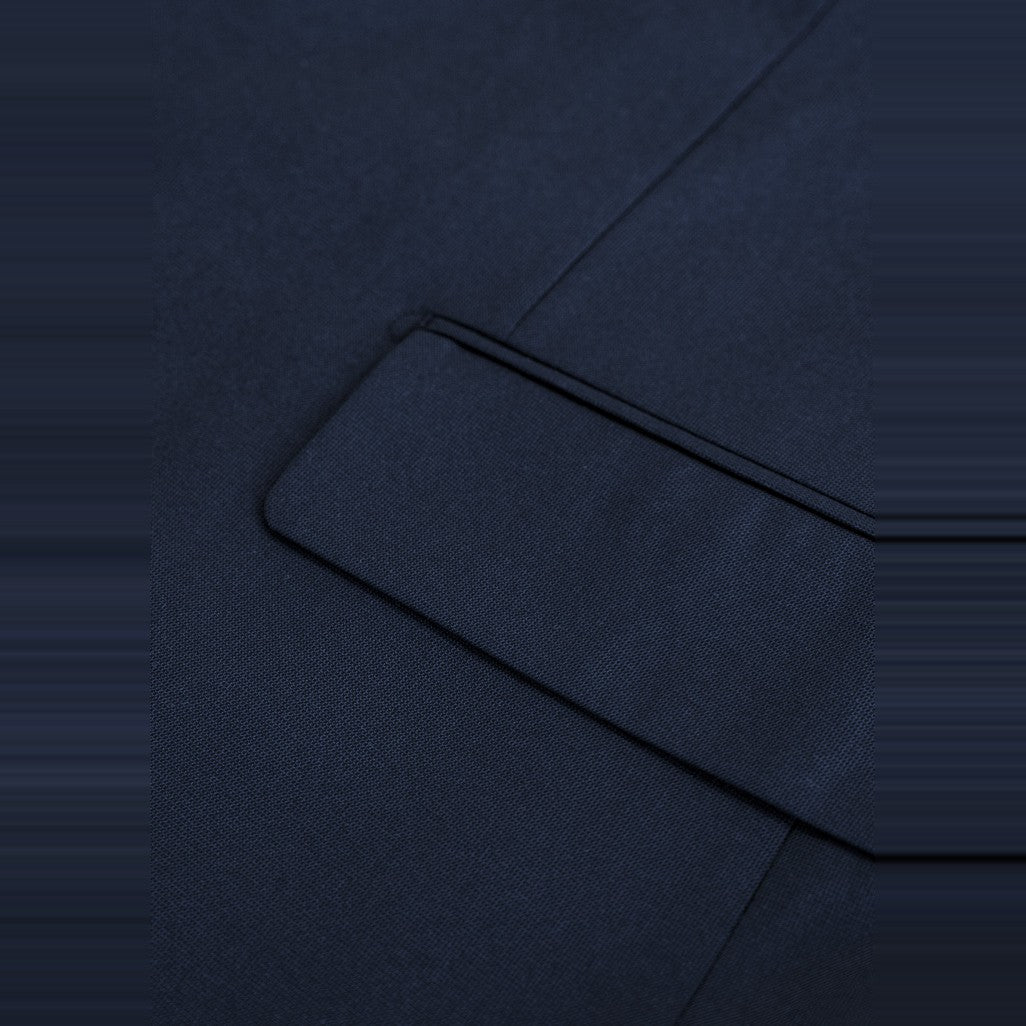 Biz Corporates Renew Mens City Fit Jacket RJ401M in Navy Dusk, worn by model, view 2