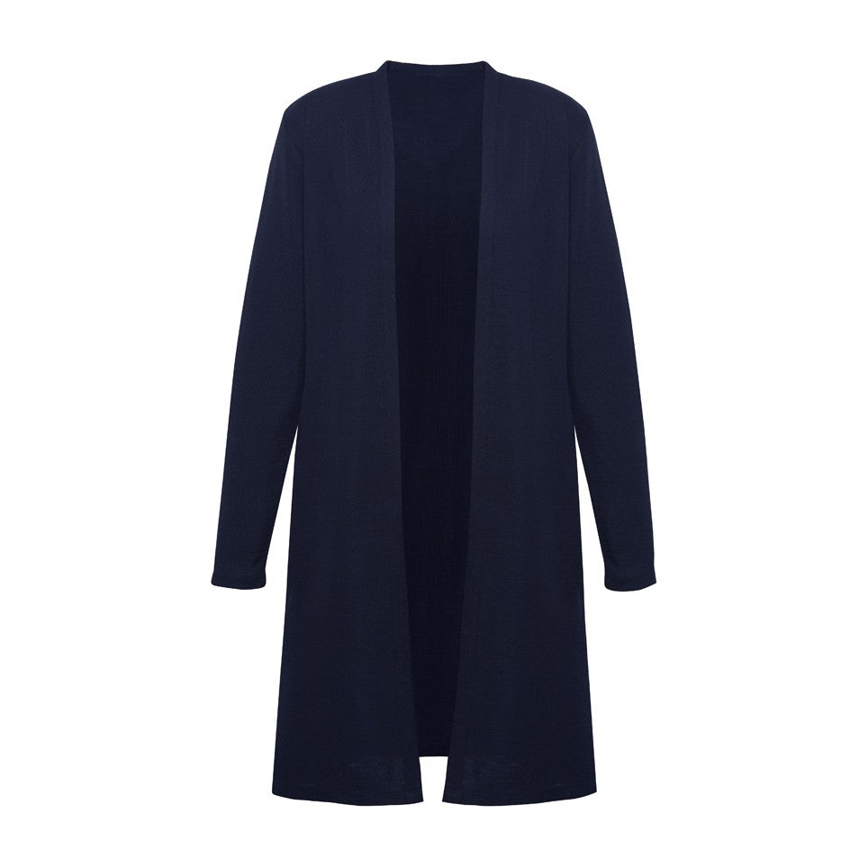 Biz Corporates Chelsea Womens Longline Cardigan RLC970L in Navy