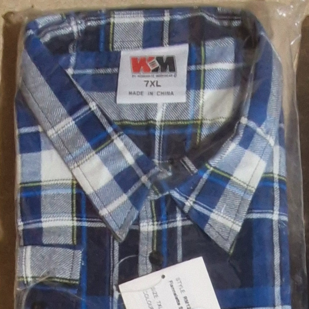 Ritemate Closed Front Flannelette Shirt 7XL