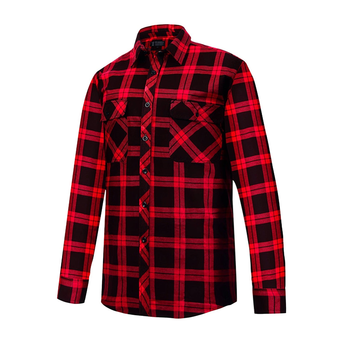 Ritemate Flannelette Quilted Shirt Mens Open Front RM123SQS in Red-Black